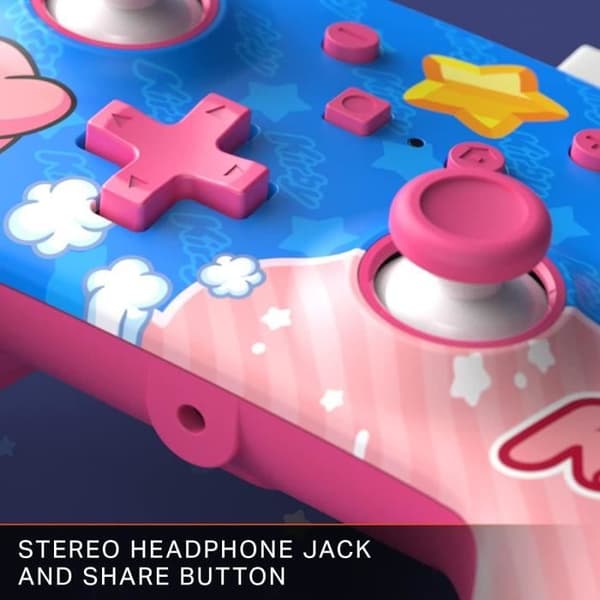 Spelkontroll - POWER A - Kirby - Trådad - USB-kabel 3m - 2 programmerbara knappar