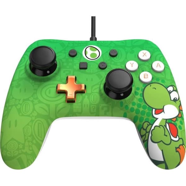 Spelkontroll - POWER A - iConic Yoshi - Trådad - Yoshi-design - 3 meter USB