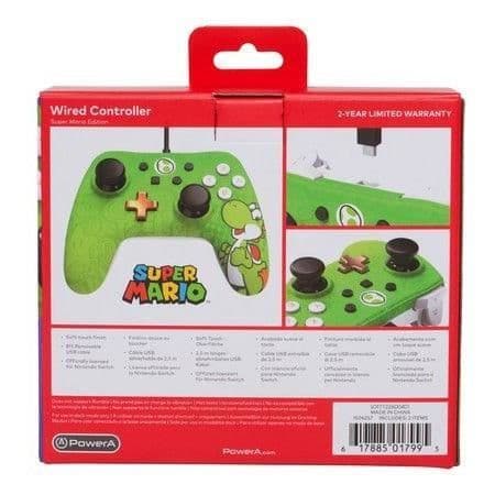 Spelkontroll - POWER A - iConic Yoshi - Trådad - Yoshi-design - 3 meter USB