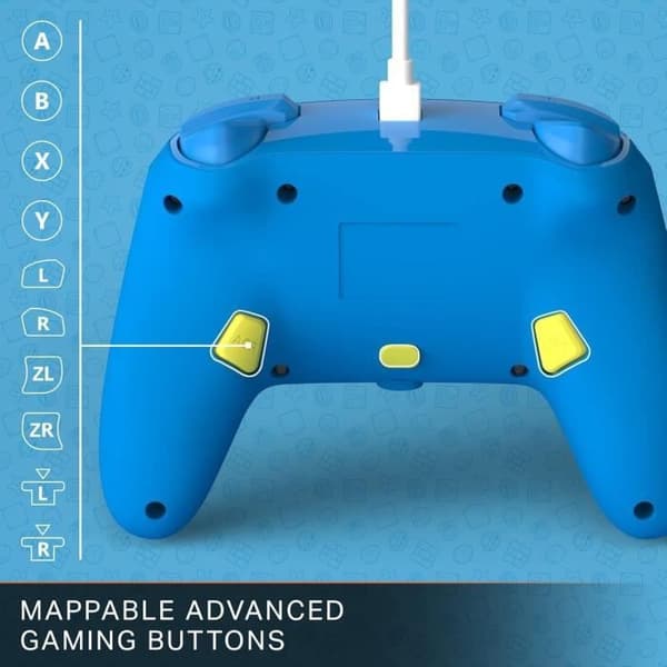 Förbättrad trådbunden handkontroll - Power A - Mario Pop Art - För Nintendo Switch-konsol