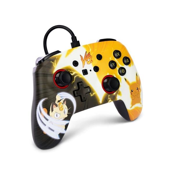 Nintendo Switch trådbunden handkontroll - POWER A - Pikachu vs Meowth