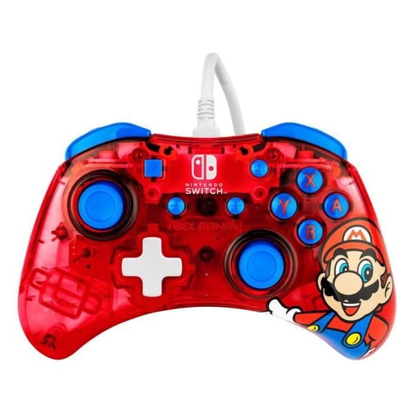 Spelkontroll - Nintendo Switch - Mario Rock Candy - Trådad - PDP - Röd
