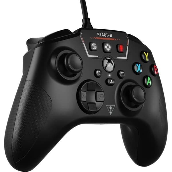 Xbox Series Xbox One Windows Wired Gamepad - Turtle Beach REACT-R - Svart