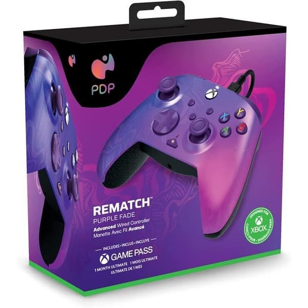 Gamepad - PDP - Rematch - Lila - Trådad - Kompatibel med Xbox Series X|S, One, PC