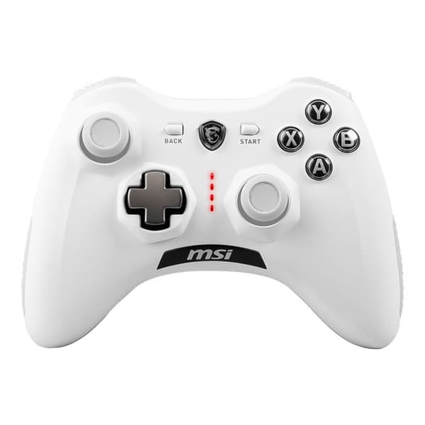 Spelkontroll - MSI - FORCE GC30 V2 VIT - Trådlös - Vibration - Autonomi 8h