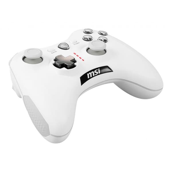 Spelkontroll - MSI - FORCE GC30 V2 VIT - Trådlös - Vibration - Autonomi 8h