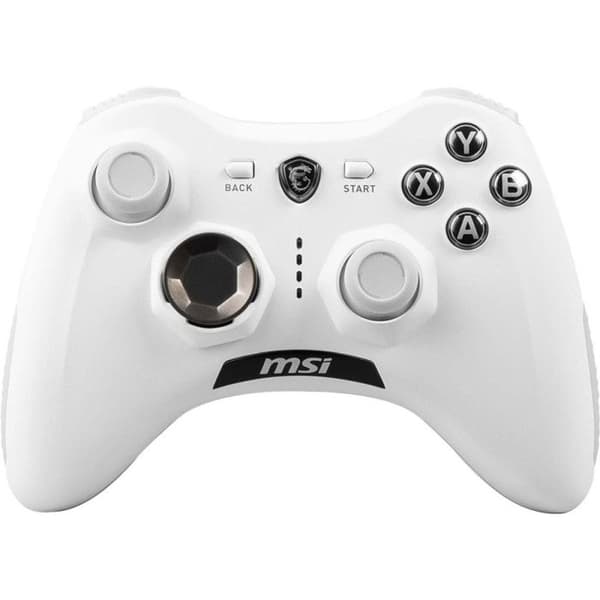 Spelkontroll - MSI - FORCE GC30 V2 VIT - Trådlös - Vibration - Autonomi 8h