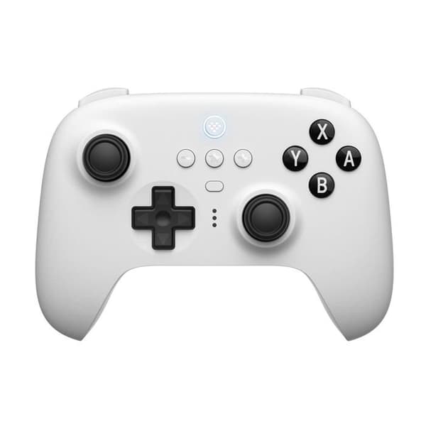 - 8Bitdo bluetooth-kontroller med laddstation för Switch och PC - Vit