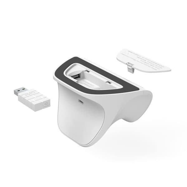- 8Bitdo bluetooth-kontroller med laddstation för Switch och PC - Vit