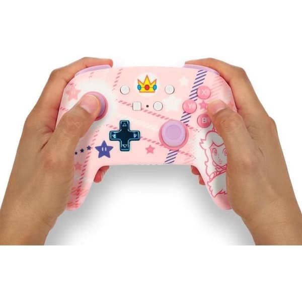 Gamepad - POWER A - Nintendo Switch - Trådlös - Rosa - Peach