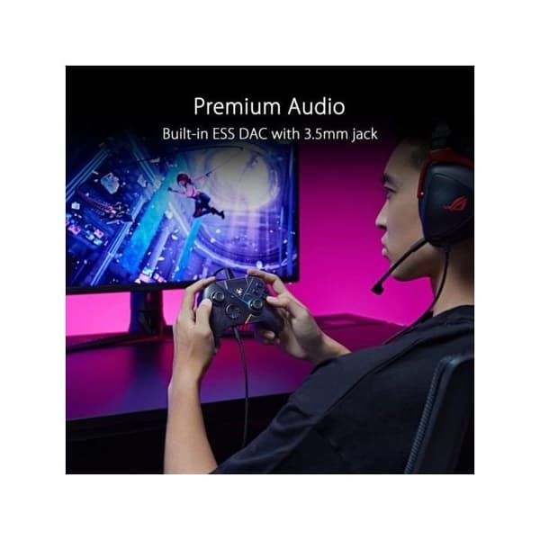 Manette Gaming - ASUS - ROG Raikiri - Trådad - Xbox One/Xbox Series X/S - Svart och grå