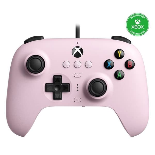-8Bitdo Ultimate Wired Controller för Xbox Series X, Xbox Series S, Xbox One, Windows 10 och Windows 11 - Rosa