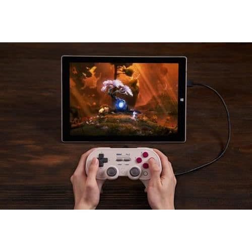 Gamepad - 8Bitdo - Pro 2 - Kabelansluten - Kompatibel Nintendo Switch - Färg Vit