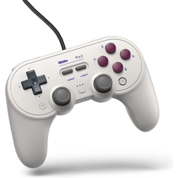 Gamepad - 8Bitdo - Pro 2 - Kabelansluten - Kompatibel Nintendo Switch - Färg Vit
