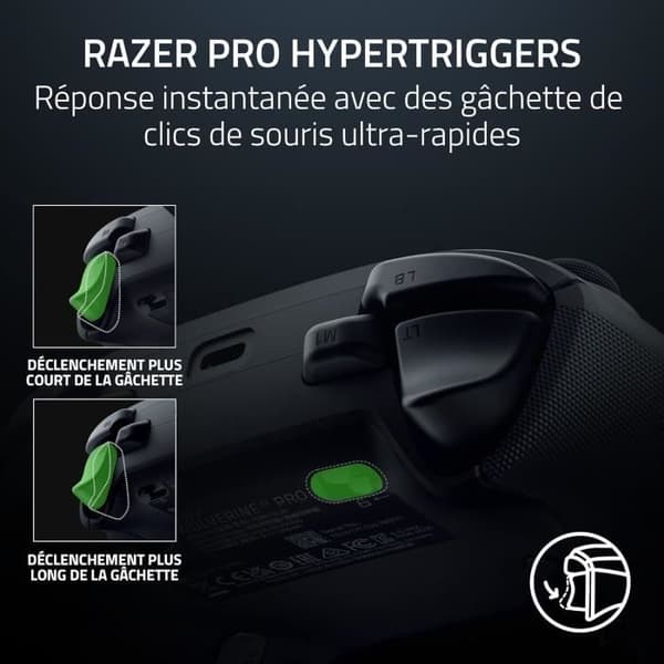 Spelkontroll - RAZER - V3 Pro - Trådlös - HyperSpeed Wireless - Svart