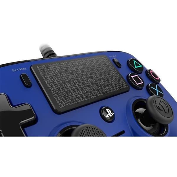Kompakt trådbunden spelkontroll - NACON - PS4 - Blå - 2 vibrationsmotorer