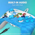 Miniatyrbild 3 av 6: Trådbunden handkontroll - PDP - Super Mario Rematch - Nintendo Switch - 3 m kabel - Officiell Nintendo-licens - Mario Escape-motiv - Blå