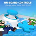 Miniatyrbild 4 av 6: Trådbunden handkontroll - PDP - Super Mario Rematch - Nintendo Switch - 3 m kabel - Officiell Nintendo-licens - Mario Escape-motiv - Blå