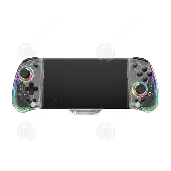 INN Manett för Switch-somatosensorisk spelkontroll med 6 axlar, plug-in monoblock, 7 färgade ljus, justerbart vibrerande handtag, dubbla turbomotorer.