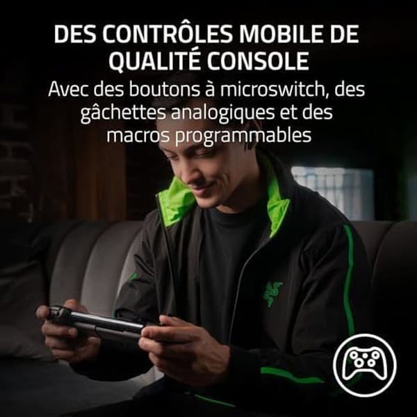 Gamepad - RAZER - Kishi V2 - USB-C - iPhone och Android kompatibel - Mekaniska knappar