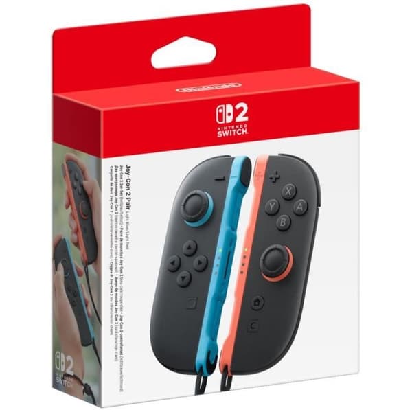 Paket med Joy-Con-kontroller 2 Ljusblå & Ljusröd för Nintendo Switch 2