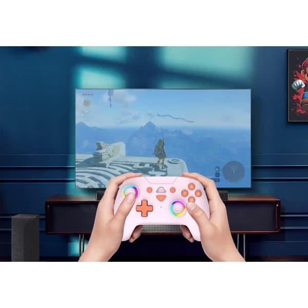 Spelkontroll - SUBSONIC - RGB LED - Trådlös - Rosa - Nintendo Switch