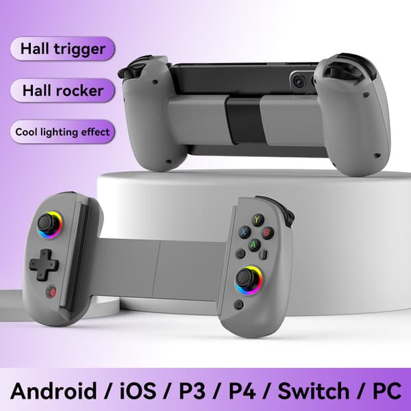 INF D8 Trådløs Strækbar Gamepad til Telefoner og Tablets Grå