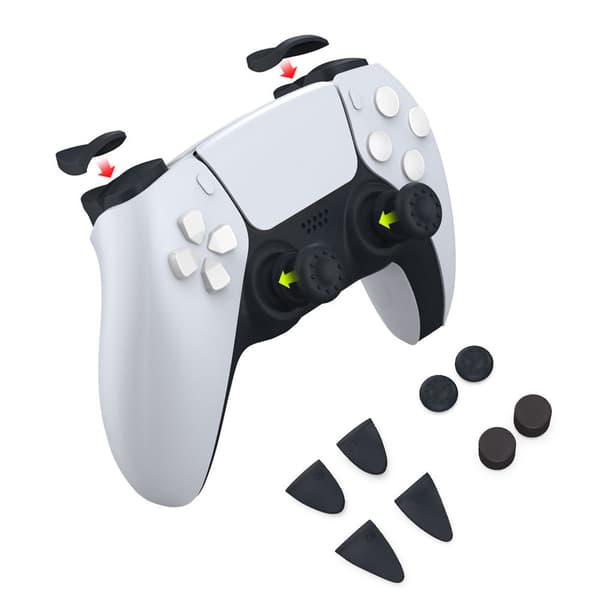 INF PS5-ohjaimen joystick-suojukset 8-in-1 -sarja: Paranna pitoasi