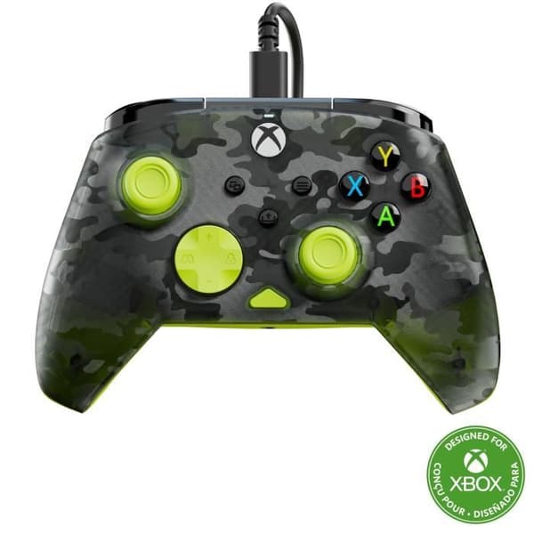 Spelkontroll - Xbox Series X|S, Xbox One och PC - Rematch Core - RGB - Trådad - Svart / Gul Kamouflage - TURTLE BEACH