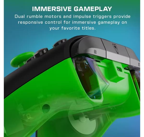Turtle Beach spiller Rematch Core Xbox, sort/grøn