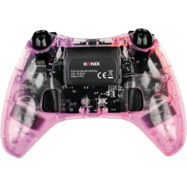 Konix - Trådlös Crystal-spak Nintendo Switch, Switch OLED, PC och PS4