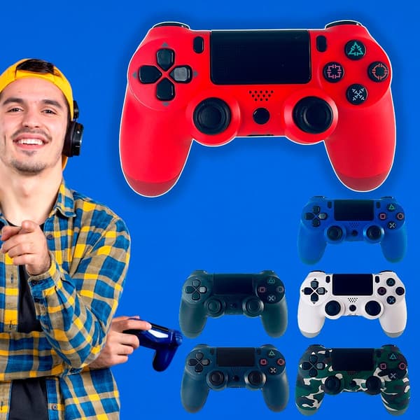 PS4 Trådlös Kontroller med Touchpad och Vibration mörkblå