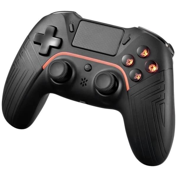 DELTACO GAMING trådlös handkontroll för PlayStation 4, PC, Android och iOS - Svart