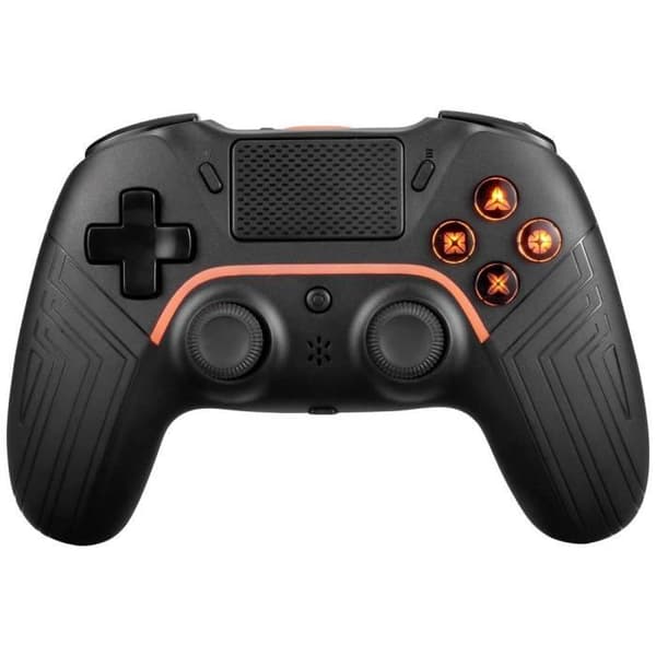 DELTACO GAMING trådlös handkontroll för PlayStation 4, PC, Android och iOS - Svart