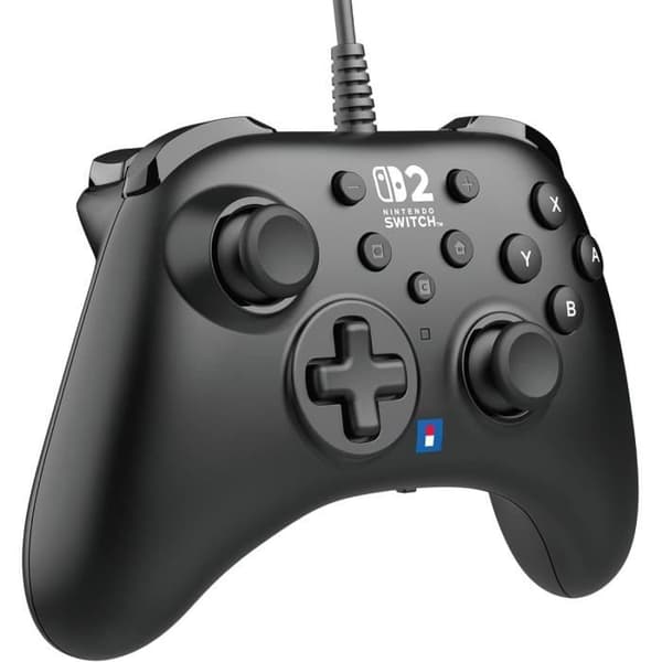 Kabelkontroll - HORI - Horipad - Nintendo Switch och Switch 2 - Nintendo C-knapp - Programmerbara bakknappar - Svart
