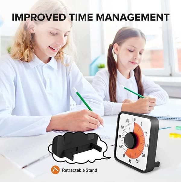 Visuell Timer STOR 60min - klassrum skola för barn 19cm