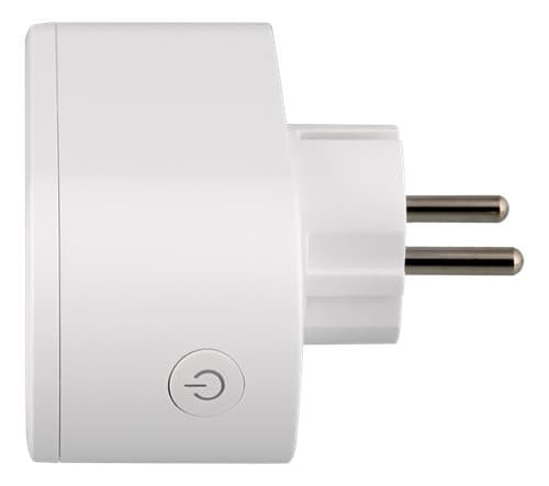 DELTACO SMART HOME switch, WiFi 2.4GHz, energy monitoring, 2xCEE 7/3, 13A, timer, white / SH-P02E