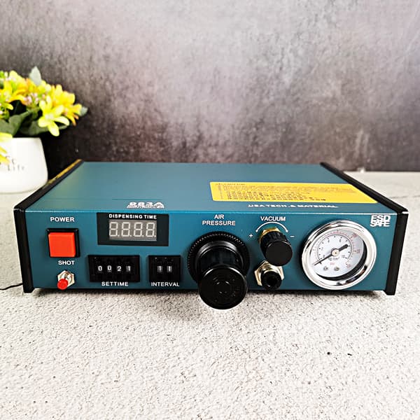 Digital limdispenser, programmerbar timer, precisionskontroll, kompakt design