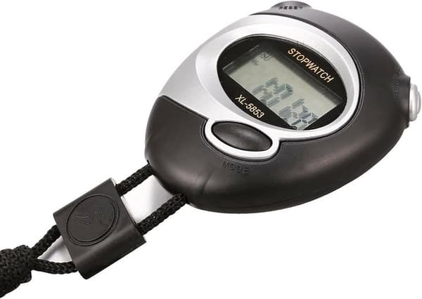 OBOSOE Digital Handhållen Multifunktions Elektronisk Kronograf Sport Stopwatch Timer Stop Watch för Sporttränare Fitness tränare och domare