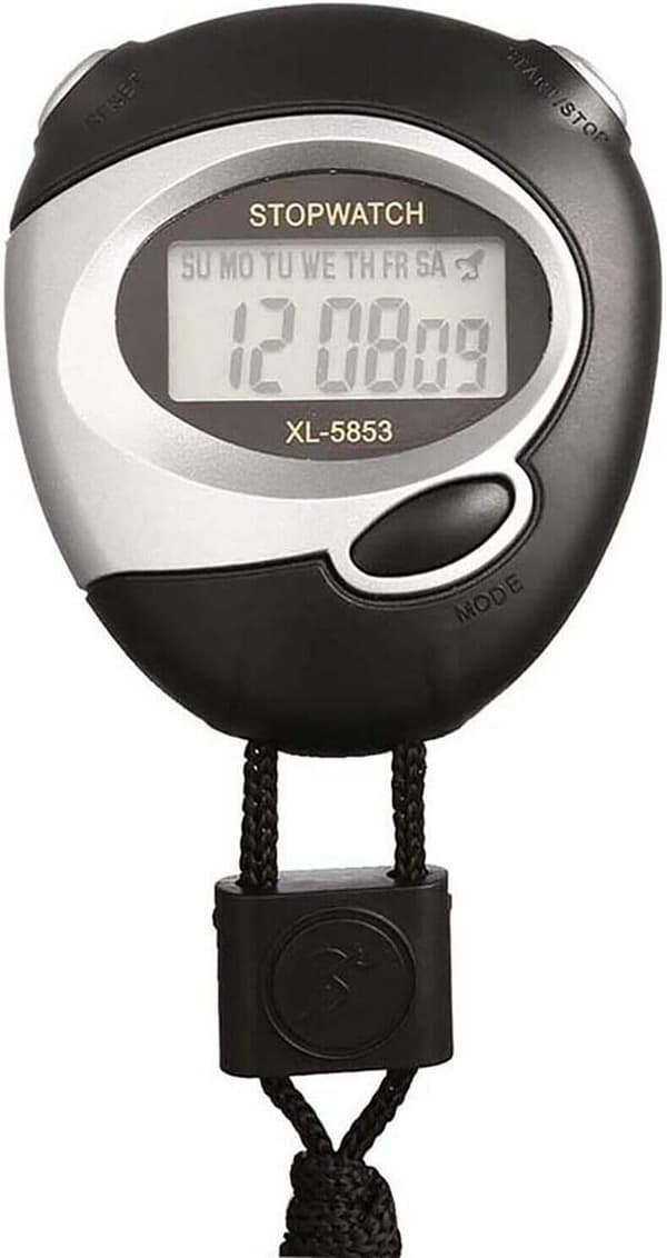 OBOSOE Digital Handhållen Multifunktions Elektronisk Kronograf Sport Stopwatch Timer Stop Watch för Sporttränare Fitness tränare och domare