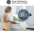 Miniatyrbillede 7 af 10: Digital æggetimer med LED og stopur – Lydløs køkkenur med magnetisk bagside til madlavning og studie