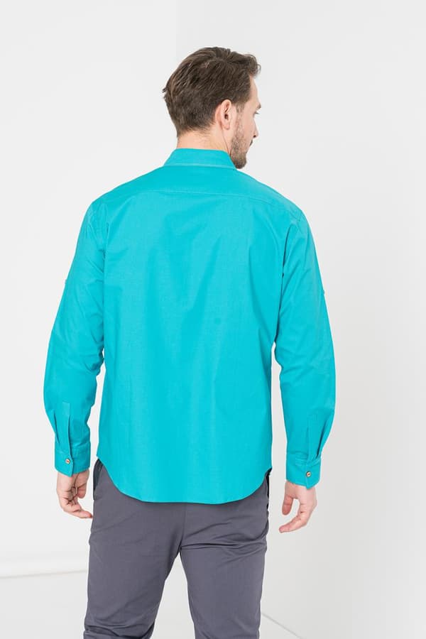 CAMASA CASUAL BARBATI TURQOISE XXL
