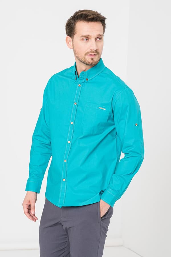 CAMASA CASUAL BARBATI TURQOISE XXL