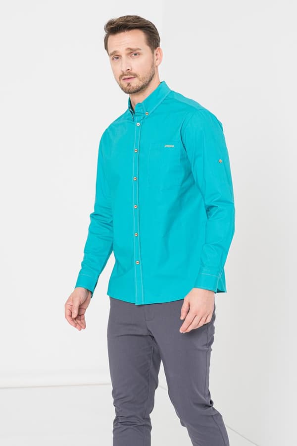 CAMASA CASUAL BARBATI TURQOISE XXL