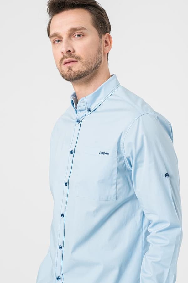 CAMASA CASUAL BARBATI LIGHT BLUE S