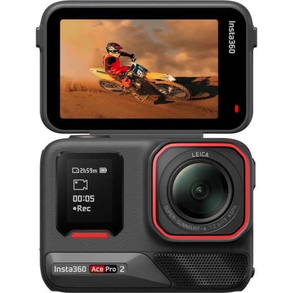 Pack Insta360 Ace Pro 2 Sportkamera Svart + 2:a batteri