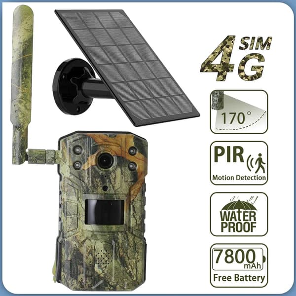4G SIM-korttikamerat, 14MP resoluutio, 170 asteen katselukulma,A