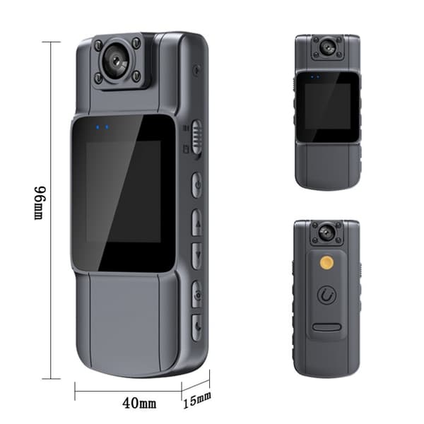 INF Høyoppløselig Clip-On Kroppskamera 4K WIFI M11-2 med 32G TF