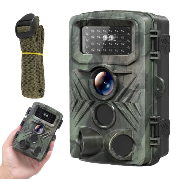 Trailkamera, 16MP upplösning, 1080P videoinspelning,Kamouflage