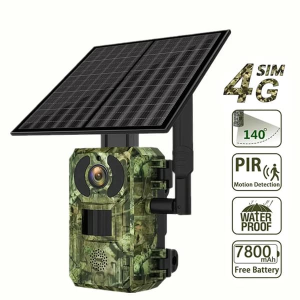 Metsästyskameran polku, 4G SIM, Infrapunayövisio, 4G SIM -kamera